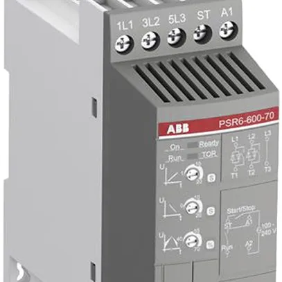 Starter progressivo ABB PSR 1.5kW/3kW (230V/400V), tensione d.com. 100…250VAC 