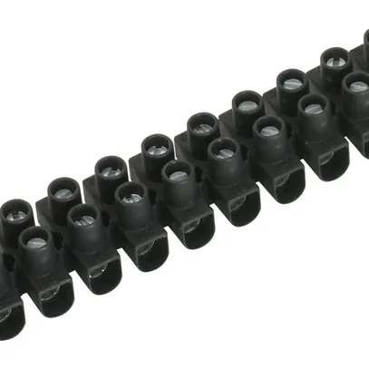Barrette de bornes Electro Terminal 12P 1.5…6mm² 450V noir 