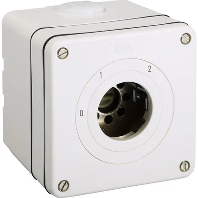 Interrupteur à gradation AP s.cylindre NEVO 1P, IP21, 0-1-2, ret.9, blanc 