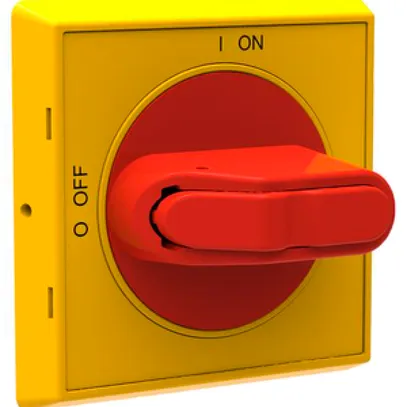 Maniglia per OT16-40F rosso-giallo IP54 chiudibile fissaggio 4 buchi 