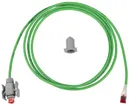 Câble patch RJ45 R&MIndustrial, cat.6A S/FTP, 4P, PUR LSZH vert, IP20↔IP67, 2.5m 