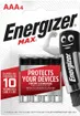 Batterie Alkali Energizer Max AAA LR03 1.5V Blister à 4Stück 