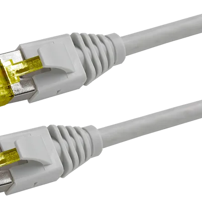 Câble de distribution  RJ45 1.0m gr S/FTP cat. 6A s. h. 