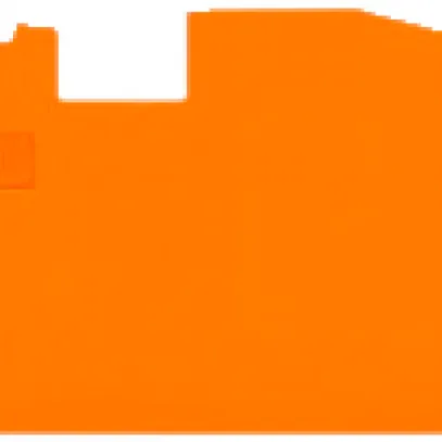 Abschlusswand WAGO TopJob-S orange 3P zu Serie 2010 