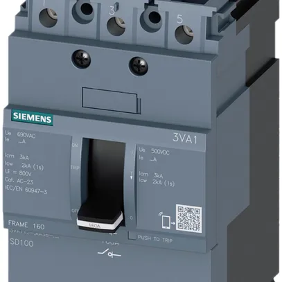 Interrupteur de charge SENTRON 63A 3L connexion par bornes 