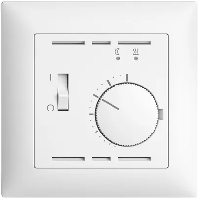 Thermostat d'ambiance ENC EDIZIOdue blanc, avec sonde et câble 