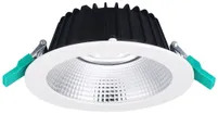 EB-LED-Deckenleuchte INSAVER SLIM 150 UGR19 DALI 9W 1075lm 830 IP44/20 weiss 