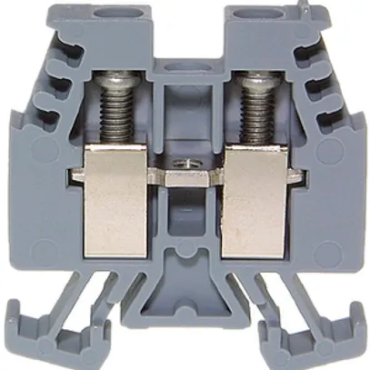 Morsetto di passaggio componibile Woertz 0.5…4mm² 32A 500V vite 2×1 DIN 15mm gr 