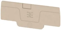 Piastra terminale Weidmüller serie A AEP 4C 1.5 65.7×2.1mm, beige 