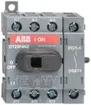 Interrupteur de charge ABB 25A/400V 4L, AC22B, 4.pole à droite gris clair 