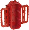 Boîte ENC MT Crallo-Fly grd.I-I-I rouge avec support de boîte 