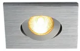 EB-LED-Downlight NEW TRIA MINI, 2.2W 143lm 3000K 30° IP44 Aluminium gebürstet 