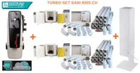 Set di aspirapolvere centralizzato TURBO SET SANI con SANIFICAARIA Beghelli 