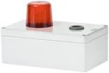 Lampe flash Hugentobler type 100 avec sirène 12VAC rouge 
