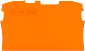 Parete d'estremità WAGO Top Job-S arancione 2P per serie 2002 