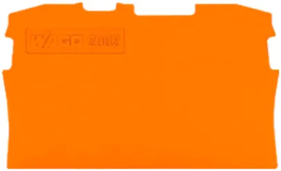 Abschlusswand WAGO TopJob-S orange 2P zu Serie 2002 