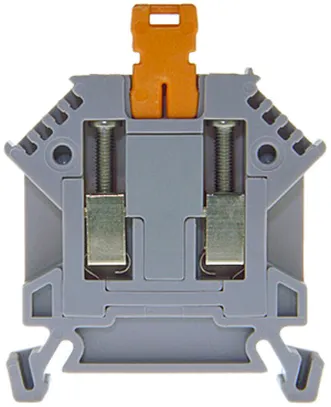 Messertrennklemme Woertz 0.5…2.5mm² 24A 800V Schraubanschluss 1×2 TH35/G32 grau 