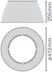Riflettore LDV HIGH BAY GEN 4 87W policarbonato trasparente 