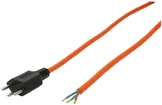 Anschlusskabel MH 3×1.5mm² 3m PUR Stecker T12 angespritzt orange 