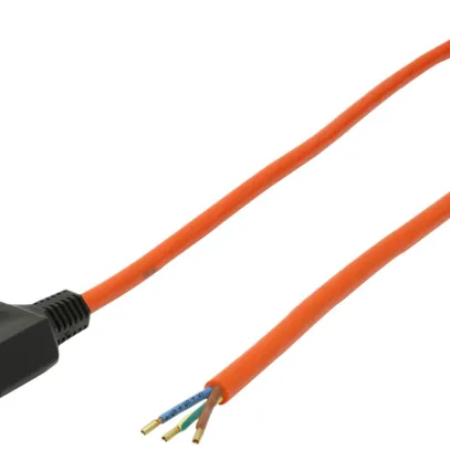 Anschlusskabel MH 3×1.5mm² 3m PUR Stecker T12 angespritzt orange 