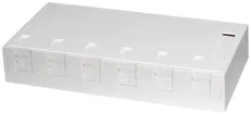 Boîte de raccordement AP Dätwyler KS  blanc p. 6 modules a. prot.antip. 