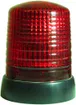 Lampada rotante LED tipo 94-V controllo tel. 230V E14 Ø155×194mm calotta rosso 
