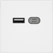 Presa di ricarica USB EDIZIO.liv SNAPFIX® 230VAC 18W 1×USB A 1×USB C bi 