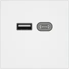 USB-Ladesteckdose EDIZIO.liv SNAPFIX® 230VAC 18W 1×USB Typ A 1×USB Typ C ws 