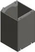 Cube combi Woertz 100×100mm h=150mm gris 