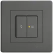 UP-Leuchtdruckschalter EDIZIO.liv SNAPFIX® für Licht&Venti 3/3/1L KS gelb dgu 