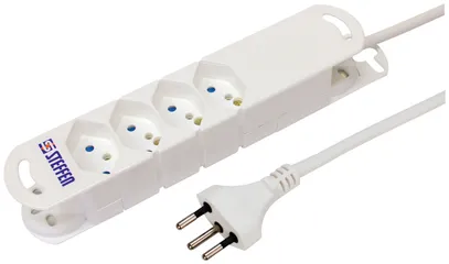 Prise multiple STEBA VARIABL 4×T13 sans interrupteur 3m blanc 