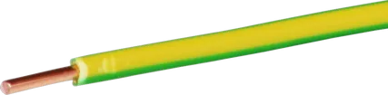 Fil d'installation T 2.5mm² vert-jaune H07V-U Eca 