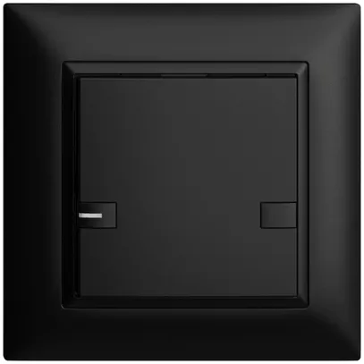 Poussoir ENC KNX 1× EDIZIOdue colore noir RGB avec LED 