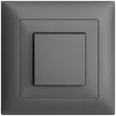 Kit frontale INC EDIZIOdue grigio scuro 88×88mm per interr. pulsante 