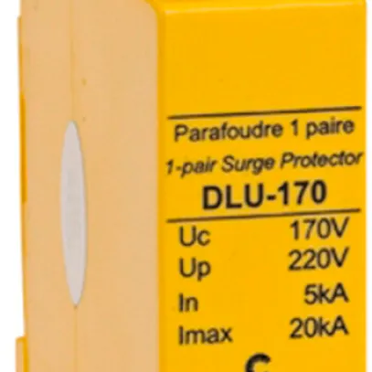 Parasurtenseur Flury DLU, type 3, 150VDC, 1×2 fils 