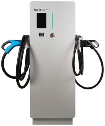 Station de charge Eaton GM DC 44 V2G 1×T2CCS 1×CEE 5m 64A 44kW LCD RFID 