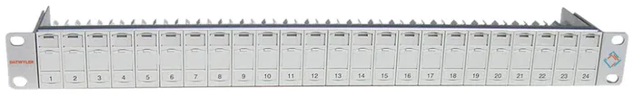 Panneau de distribution 19" Dätwyler MK 24, p.24×RJ45 modules Keystone MS-C6A -K 