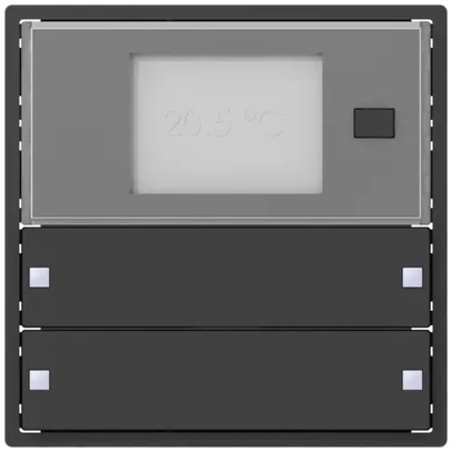 Corona p.termostato amb. SIDUS KNX RTR Design tipo ZE 2/4, antracite 