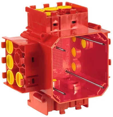 Boîte de dérivation ENC MT Crallo-Red-Box grd.1 rouge 16×M20/25 3×M32 1×M40 