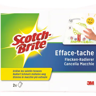 3M Scotch Brite Fleckenradierer weiss, Duo-Pack 