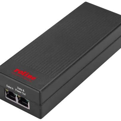 PoE Injektor ROLINE, 1×10/100/1000Mbit/s IN/OUT, max. 30W 