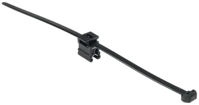 Kantenclip mit Kabelbinder EdgeClip T50ROSEC4B, oben lotrecht 1…3mm PA66W 