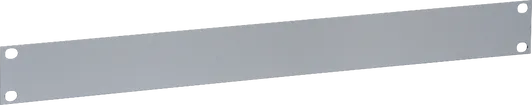 Plaque d'obturation 19" 1UH, gris couleur: NCS2502-B, tôle d'acier 