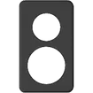 Abdeckplatte I-I 43+58mm schwarz 