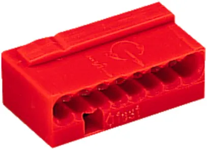 Verbindungsklemme WAGO MICRO für Draht 8×0.6…0.8mm rot 
