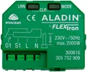 Attuatore-commutatore RF INS Flextron ALADIN, EnOcean, 1-canale, 230V, c.entrata 