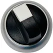 Manette rotative ETN RMQ pos.V à rappel noir, anneau chromé 