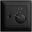 Thermostat d'ambiance ENC EDIZIOdue noir avec sonde et câble 