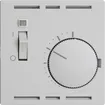 Thermostat d'ambiance ENC EDIZIOdue gris clair, avec interrupteur 