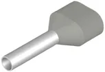 Capocorda doppio Weidmüller H isolato 0.75mm² 8mm grigio DIN sciolto 